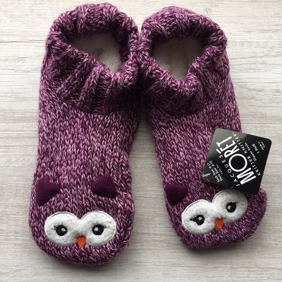 owl slipper socks